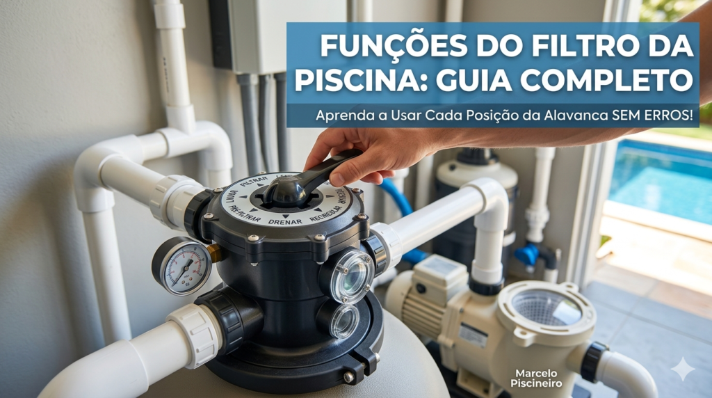Entendendo as funções do filtro da piscina na alavanca